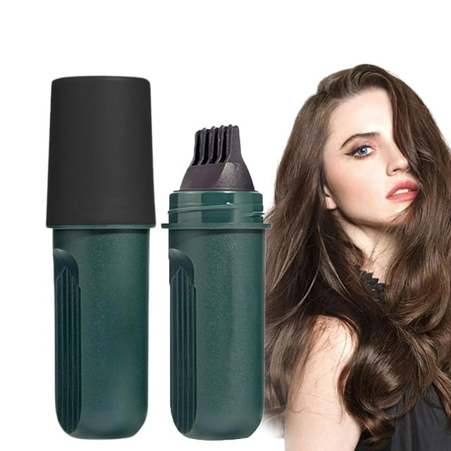 Lilinzhi Hair Dye, Quick Cover Root Touch up Stick, Instantly Covers Grey Roots, Water and Sweat Resistant (Natural Black)