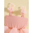 thumbnail image 5 of Kids Toddler Baby Girl Princess Dress Tulle Fairy Dress Toddler Girl Sleeveless Strap Bow Dresses Tutu Sundress Birthday Party Summer Clothes, 5 of 8
