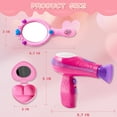 thumbnail image 5 of Joyfy 17 Pcs Girls Beauty Hair Salon Toy Set, Realistic Girl Beauty Salon Playset Hair Styling Set, Fashion Cutting Makeup Party Favors, Christmas Birthday Gift for Girl, 5 of 8