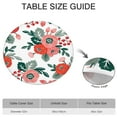 thumbnail image 6 of Round Tablecloth Rustic Floral and Bee Artwork, Waterproof Wipeable Table Cover with Elastic Edge for Outdoor Kitchen Patio, 6 of 7