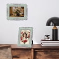 Vintage 5x7 Picture Frame Silver and Light Green, Ornate Antique ...