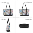 thumbnail image 6 of FORMRS Canvas Laptop Tote Bag for Women with 15.6" Computer Compartments Shoulder Handbag, Doodle Pattern, 6 of 7