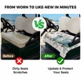 thumbnail image 4 of Golf Cart Seat Covers for 2 Seater,Teal Grey Pumpkins Fall Microfiber Cart Seat Towel Blanket,Thanksgiving Eucalyptus Leaves Rustic Absorbent NonSlip Bench Seats Protector for Golf Course 51"x31", 4 of 9