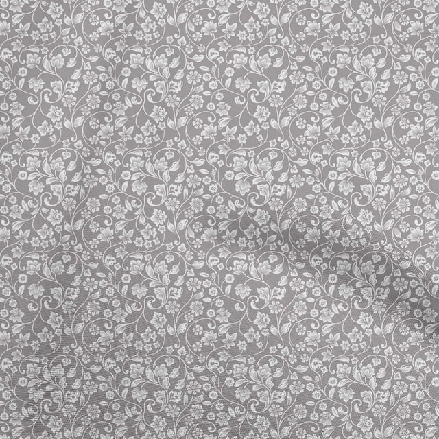 oneOone Cotton Poplin Dusty Gray Fabric Asian Block Craft Projects Decor Fabric Printed By The Yard 56 Inch Wide