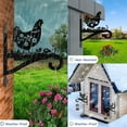 thumbnail image 5 of Cast Iron Wall Hook Plant Hangers - Home & Garden Heavy Duty Hanging Bracket Plant Hooks - BLACK Decorative Wall Mount Hooks for Hanging Planter Pot Bird Feeder Birdcage Lantern Wind Chime, 5 of 8