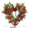 thumbnail image 3 of Avtoify Valentine's Day Wreath Valentine's Day Red Rose Home Decoration Wreath Spring Wedding Wedding Shooting Props Wreath, 3 of 6