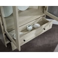 thumbnail image 7 of Gramercy Way Home Source Corner Storage Cabinet in White with Glass Doors, 7 of 7