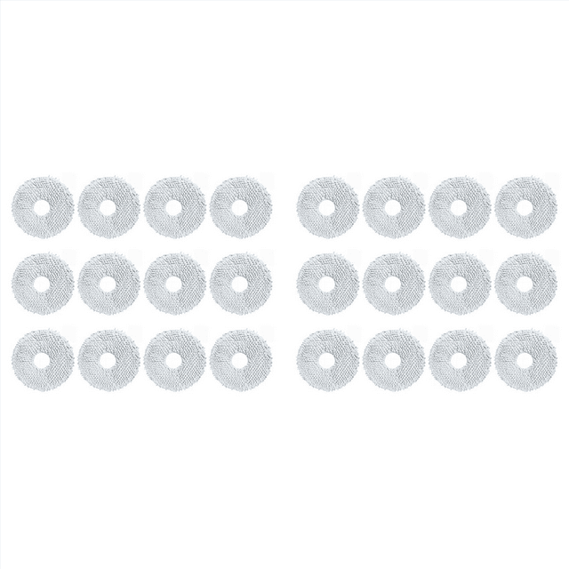 24PCS Trapo de Fregona para Dream Bot L10S Pro L10S Ultra L20 Ultra X20 Pro X30 X30 Pro L30 Ultra S10 / S10 Pro Robot Piezas de Aspiradora
