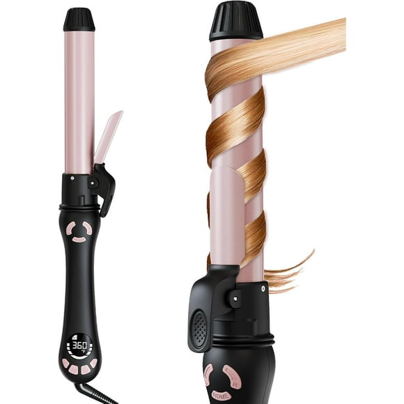 EcoNesxp New rotary curling iron 11 adjustable temperatures and dual voltage for use worldwide 25-inch automatic curling iron