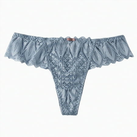 Meiodtion Underwear for Women High Waisted G String Cheeky Seamless Panty Thong Banded Waist Stretchable Panties  Grey  XL
