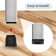 thumbnail image 6 of Flyshop 4 PCS Square M10 Thread Plastic Adjustable Leveling Foot Tube Insert Table Chair Tube End Blanking Caps, Black, 30 x 30 mm, 1-3/16" x 1-3/16", 6 of 6