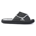 thumbnail image 4 of Women Adjustable Arch Support Slippers, Memory Foam Fuzzy Open Toe Velcro Flat Slides, 4 of 8