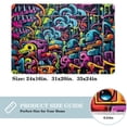 thumbnail image 2 of Graffiti Non-Slip Polyester Floor Rug Office Kitchen Mat, Machine Washable, 2 of 6