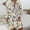 Light Yellow, variant on Women's Casual Tennis Dress for Everyday Wear Button Front Sleeve Loose Print with Comfortable Fit for Women’s V Plus Size Green S