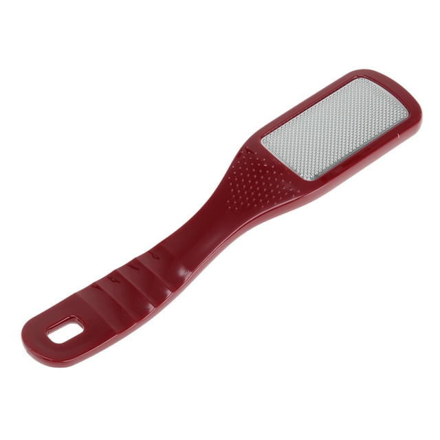 Raspador de pies de malla fina de un solo lado de 1 Pc en rojo
