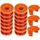 thumbnail image 1 of Línea de carrete de repuesto Wa0010 0.065 para cortadora de hilo Worx Wg154 Wg163 Wg160 Wg180 Wg175 Wg155 Wg151 (12 carretes + 3 tapas), 1 of 5