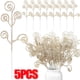 thumbnail image 2 of 5/1PCS Golden Powder Glitter Stem Candy Circle Branch Christmas Tree Decoration Xmas Festival 2024 New Year Gifts Party Decors, 2 of 5