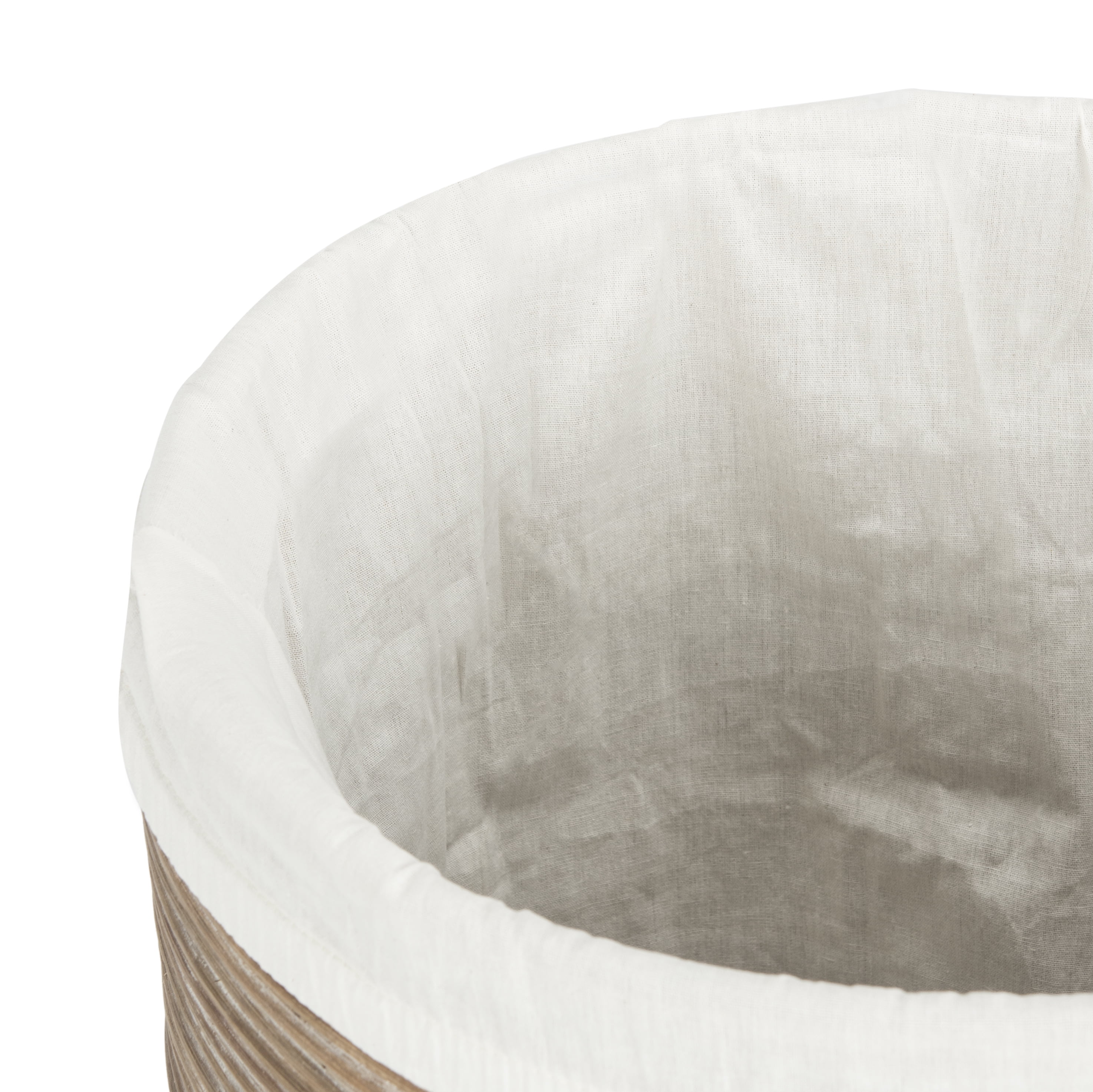Safavieh WELLINGTON RATTAN STORAGE HAMPER WITH LINER, HAC6501A