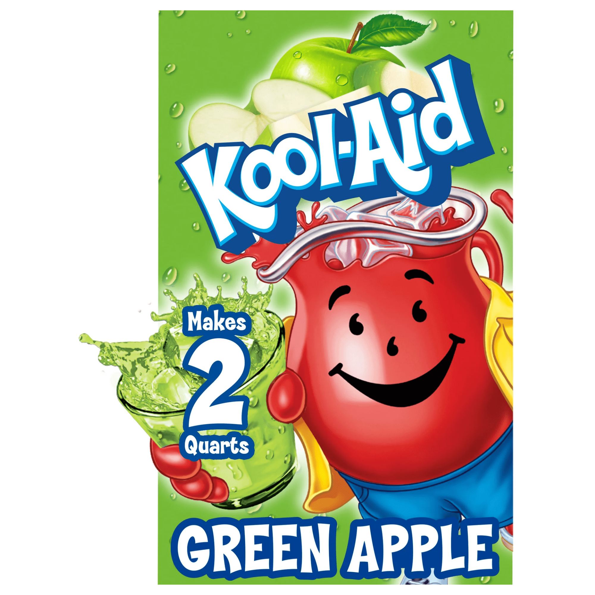 Kool-Aid Green Apple Unsweetened Powdered Drink Mix, 6 Pack