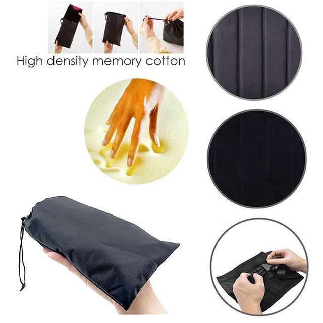 Ruiboury Foot Rest Airplane Flight Leg Hanging Hammock Footrest with Storage Bag Padded Comfortable Office Swing Accessory Mesh Cloth