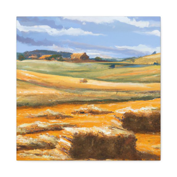 Golden Harvest Landscape - Canvas