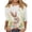 01-White, variant on 3/4 Length Sleeve Womens Tops Lightweight Spring Fashion T Shirts Casual Crew Neck Plus Size Basic Tops for Easter