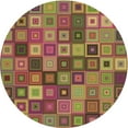 thumbnail image 1 of Ahgly Company Machine Washable Indoor Round Transitional Caramel Brown Area Rugs, 4' Round, 1 of 7