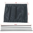 thumbnail image 4 of Universal Car Window Shades Curtains Kit, Black, 4 of 5