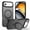 Black, variant on HionlyPro Compatible with iPhone 15 Magnetic Case with Ring Stand Slim Shockproof Translucent Matte Protective Cover, Compatible with MagSafe, Anti-Fingerprint,360°Rotatable Kickstand