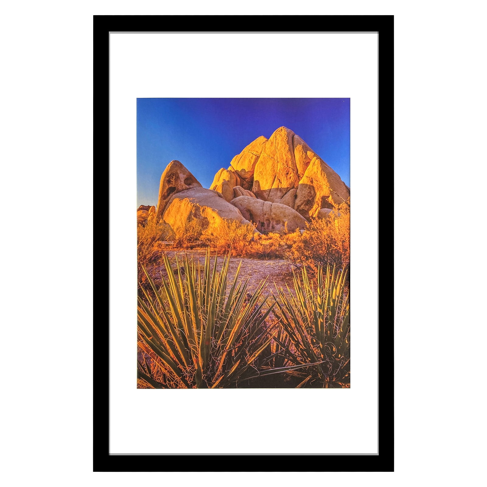 Picture Frame PVC Black Frame 14.2W*3.1D*20.3H/7.9LB Wall Mount Display, Pack of 5
