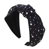 Yoodem Hair Accessories Women's Band Accessories Hairband Headband Hair Head Fabric Wrap Headband Black One Size