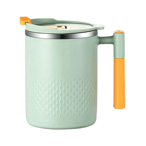 Premium Heat Double Wall Vacuum Insulated Stainless Steel Coffee Cup - Mug with Lid & Handle Keep Drinks Hot-A