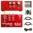 thumbnail image 4 of Rolls VP29 Phono Preamp / Preamplifier with RIAA Equalizer Bundle with Wire Ties + RCA Male to Male Stereo Audio Cable + 3.5mm 1/8 inch Mono Male to RCA Mono Male Connectors and Cleaning Kit, 4 of 4