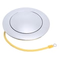 thumbnail image 2 of Wheel Steering Wheel Horn Button 121805A Aluminum Fast Response Polished Finish for 9 Bolts Steering Wheel, 2 of 7