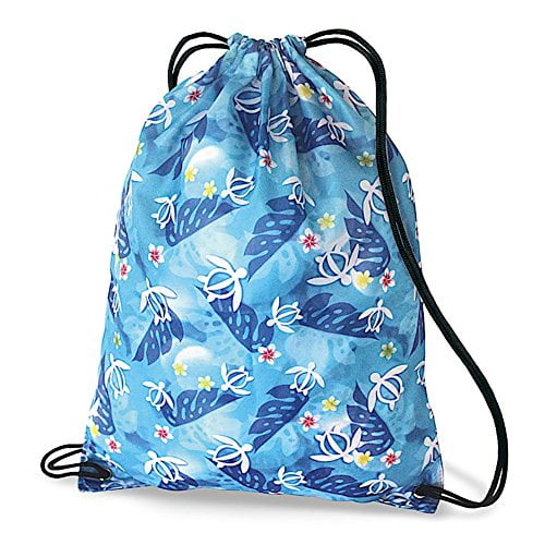 Hawaiian Style Drawstring Backpack Honu Turtle Floral - Walmart.com