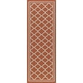 thumbnail image 3 of 3x8 Water Resistant, Indoor Outdoor Runner Rugs for Patios, Hallway, Entryway, Deck, Porch, Balcony or Kitchen | Outside Area Rug for Patio | Terra, Moroccan Tile | Size: 2'7'' x 7'3'', 3 of 7