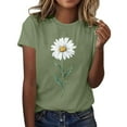 thumbnail image 3 of Ichuanyi Women's Flower T Shirts Cute Wildflower Graphic Tees Summer Casual Short Sleeve Tee Tops, 3 of 6