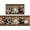 Farm Animals, variant on Farmhouse Kitchen Rug 2 Piece Set, Brown and White Rustic Vintage Style Theme Decor Kitchen Rugs, Absorbent Washable Non-Slip Floor Mats, Home Indoor Runner Carpet 17x30+17x47 Inches
