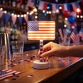thumbnail image 5 of American Flag Star Stripe LED Night Light, Independence Day Patriotic Theme Desktop Lamp, Holiday Party Atmosphere Decorative Light, 5 of 6