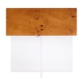 thumbnail image 2 of Corsica 20 in. W Square Wood and Acrylic Side Table - Brown/Clear, 2 of 7