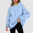 thumbnail image 2 of Vedolay Long Sleeve Shirts for Women 2023 Fall 2023 Crewneck Pullover Casual Sweatshirts,Light Blue S, 2 of 5