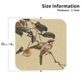 thumbnail image 3 of Balery 6 Pcs Vintage Birdleather Coasters Set, Drink Table Cup Coasters For Living Room Kitchen Coffee Decor, 3 of 9