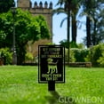 thumbnail image 4 of Glowneon Warning Labrador Retrieve Metal Sign, Guardian Garden Metal, 4 of 5