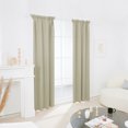 thumbnail image 2 of Deconovo Room Darkening Curtains for Bedroom Rod Pocket Blackout Curtains for Office, Set of 2, 42x 54 inch, Dark Beige, 2 of 7