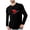 Black, variant on Mens Valentine's Day Soft Cotton Long Sleeve T Shirts, Breathable & Moisture Wicking Crew Neck Sweatshirts Red