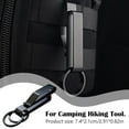 thumbnail image 6 of 2 Pcs Steel Belt Hook Keychain, Heavy Duty Key Holder for Belt, Hands-Free Clip for Outdoor Camping Hiking Fishing, 6 of 8