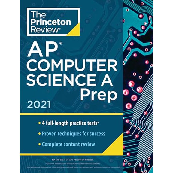 Pre-Owned Princeton Review AP Computer Science a Prep, 2021: 4 Practice Tests + Complete Content Review + Strategies & Techniques (Paperback) 0525569499 9780525569497