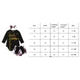 thumbnail image 7 of Qiylii Baby Girls Clothes Set, Long Sleeve Letter Romper+Plaid Shorts+Headdress, 7 of 7
