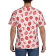 thumbnail image 3 of Vsdgher Strawberry Print Men's Dry Fit Mesh Athletic Shirts Moisture Wicking Tennis T-Shirt Tops, 3 of 9