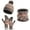 Khaki, variant on Brilliant Scarf and Gloves Sets for Women under $5.00 Winter New Thickened Warm Women's Snowflake Hat Gloves Scarf Three-piece Set Blue